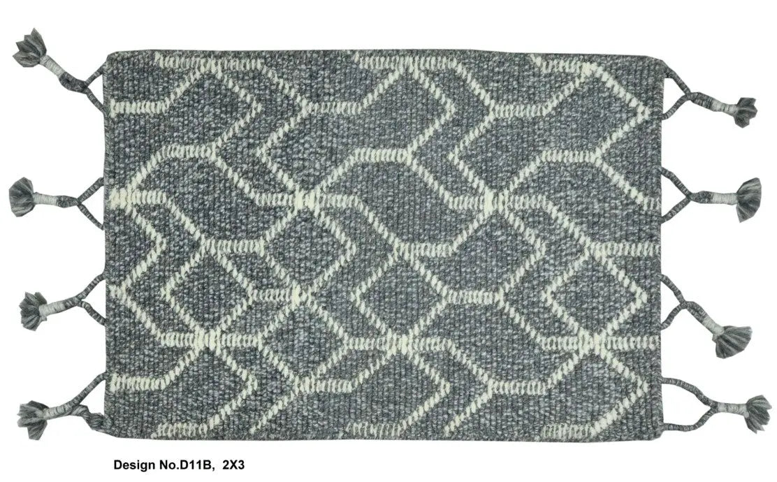 Hand knotted Indian Modern Rug 2'0" x 3'0" ABC Rugs Kilims